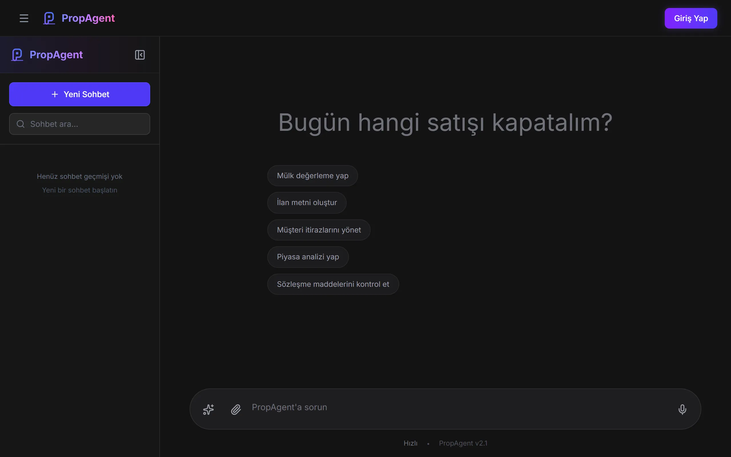 PropAgent AI önizleme